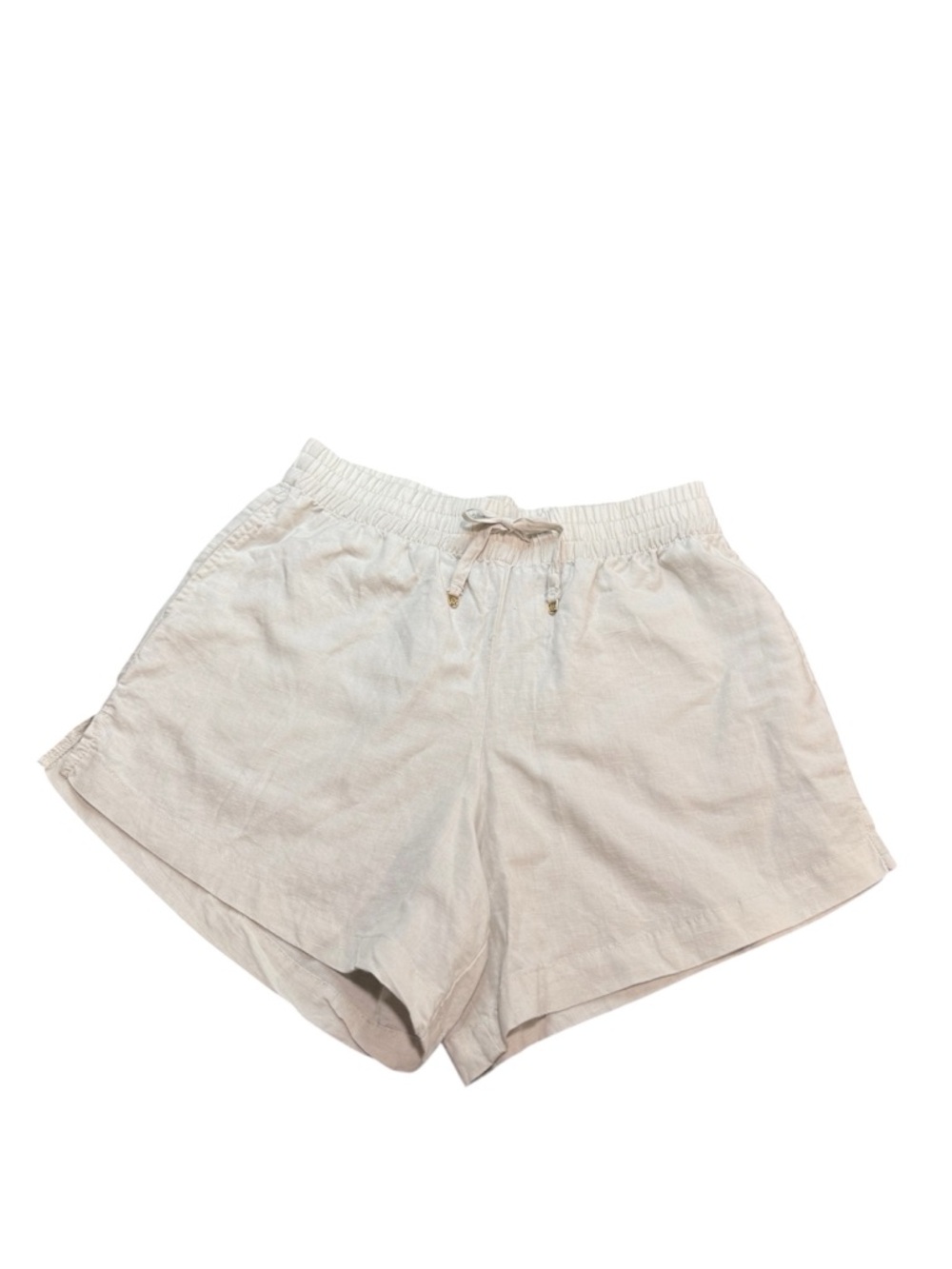 Victoria Secret Swim Shorts Cover Up  Small Linen Like Cotton Off White